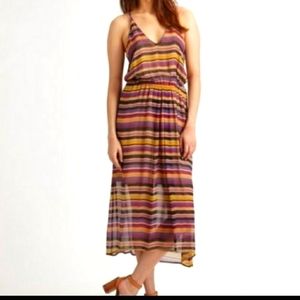 💜 {joie} Jesbelle silk striped midi dress